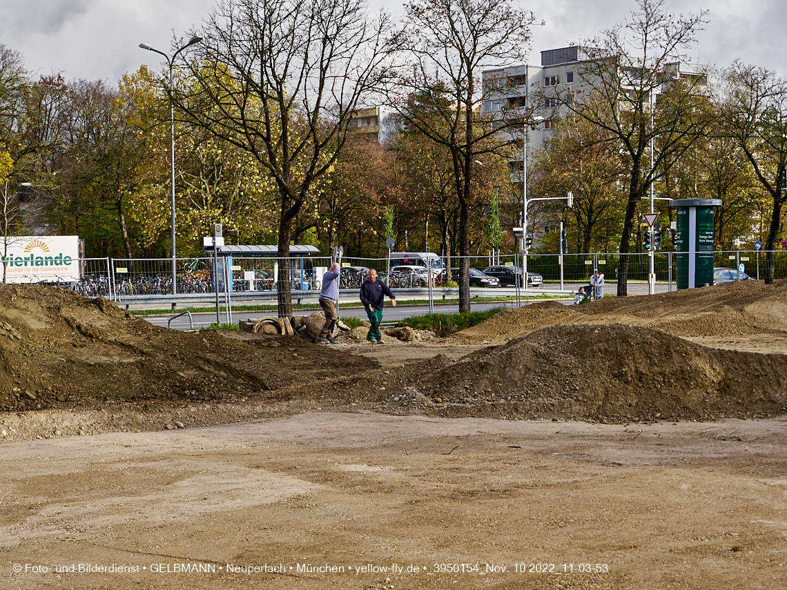 10.11.2022 - Baustelle an der Quiddestraße Haus für Kinder in Neuperlach